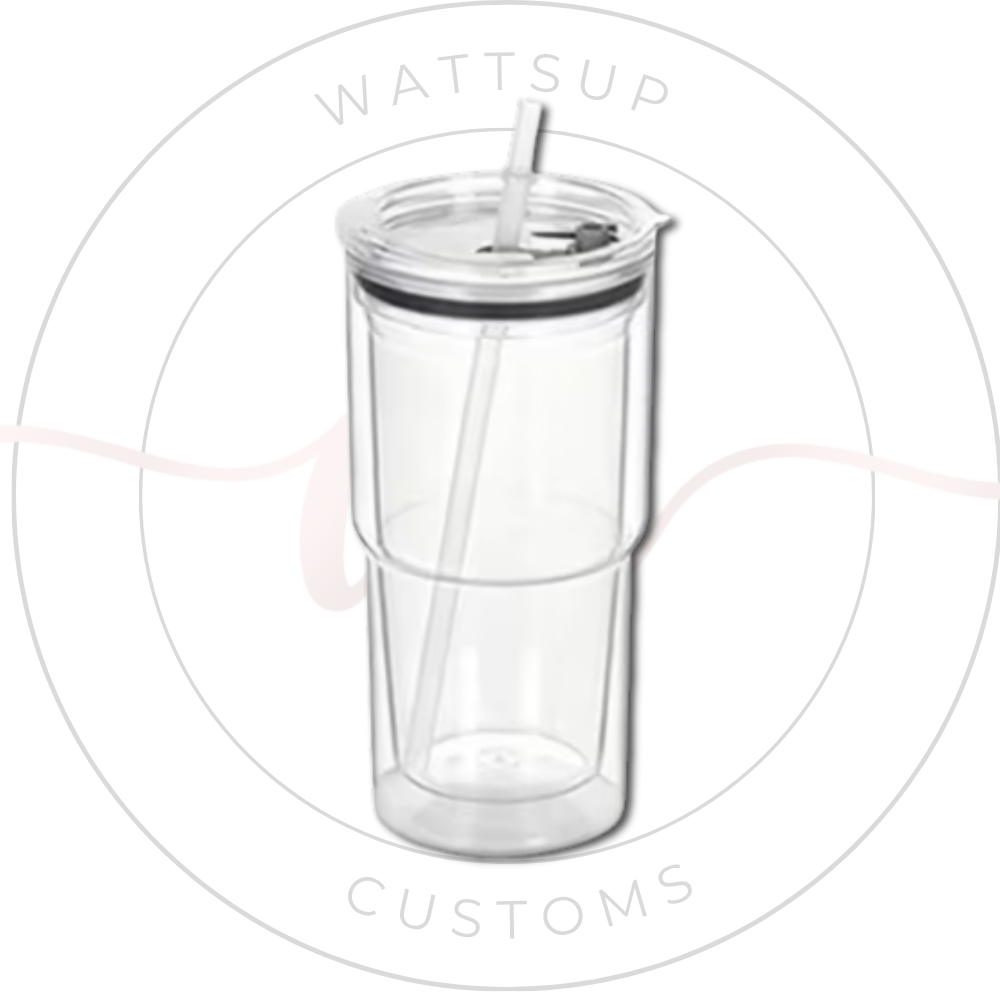 18oz Acrylic Tumbler Snow Globe - Wattsupcustoms
