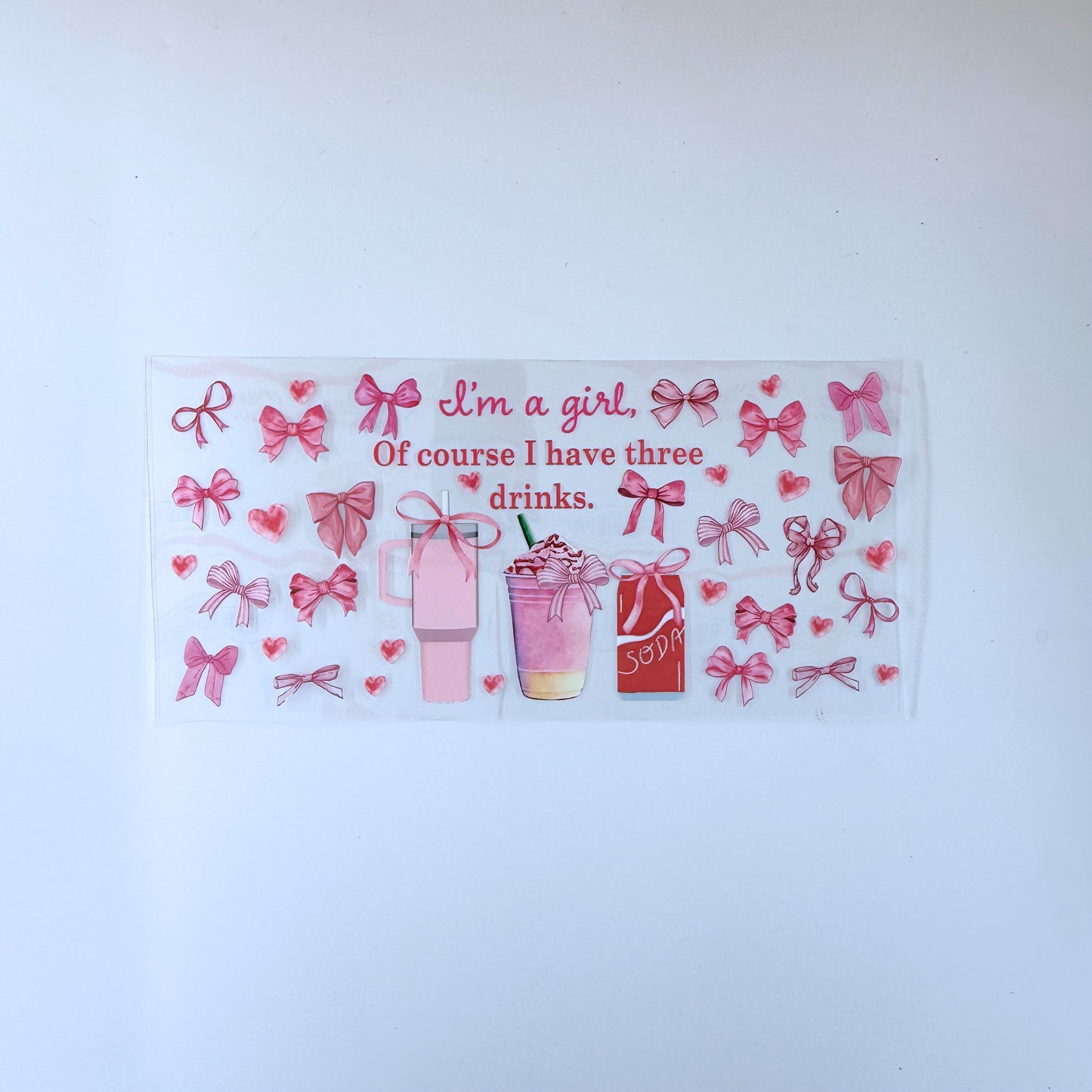 I'm a girl, of course I have three drinks