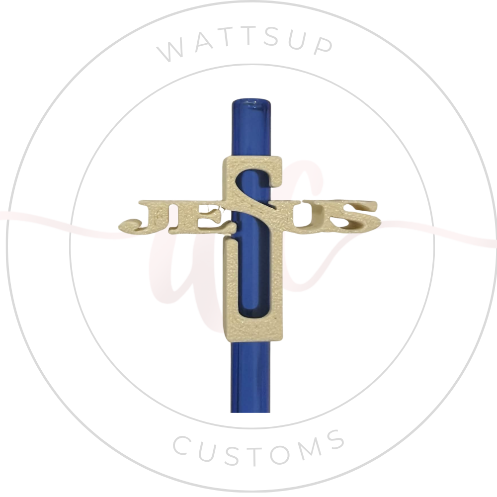 Cross Straw Charm