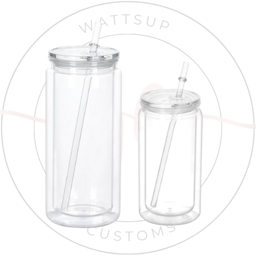 Acrylic Snow Globe Tumblers - Wattsupcustoms