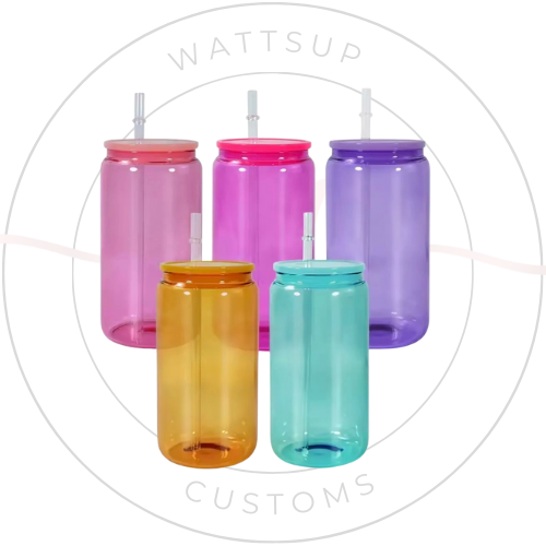 16oz Glass Jelly  Cup - Wattsupcustoms