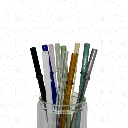 Colored Glass Straws - Wattsupcustoms