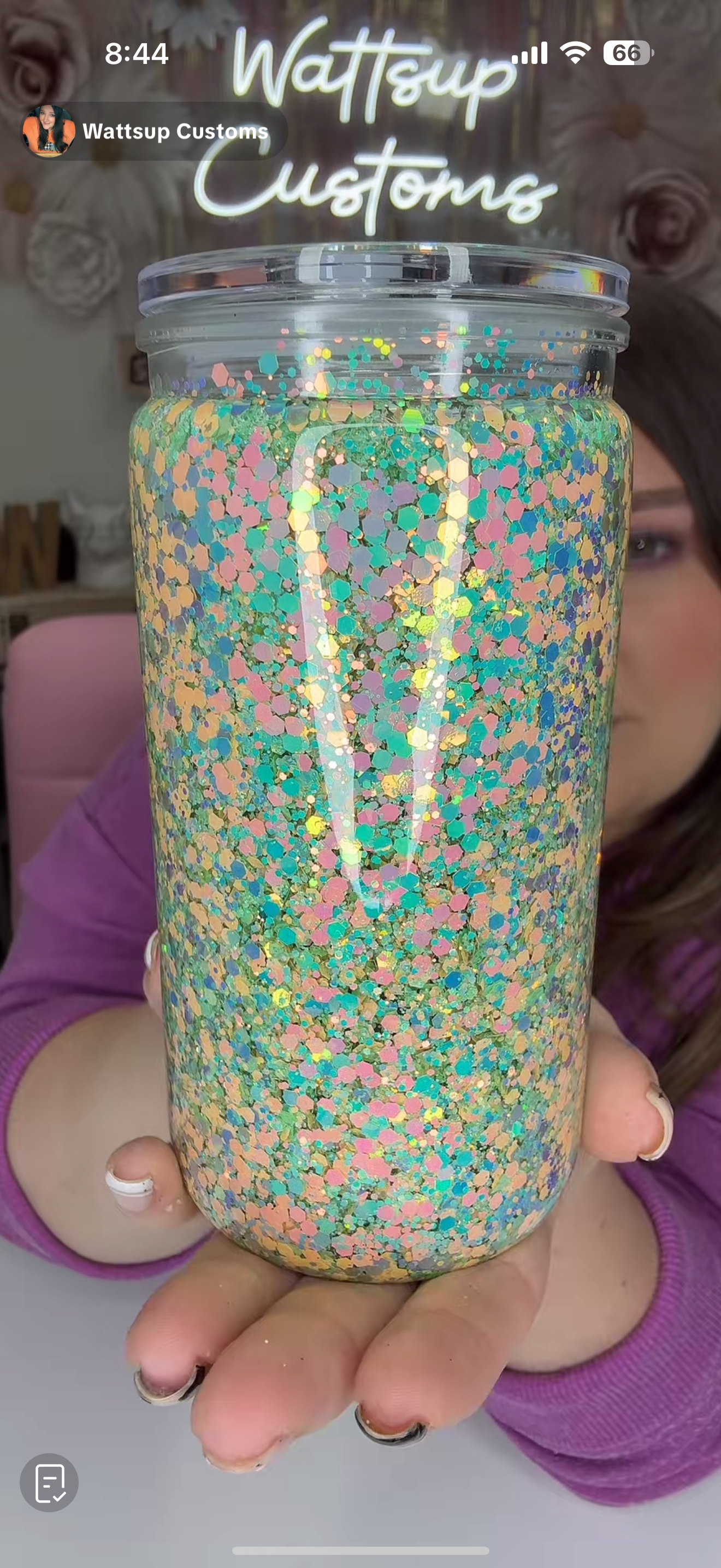 16oz Acrylic Slow Flow Cayman Bliss - Wattsupcustoms