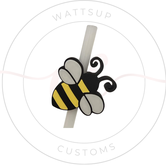 Bee Straw Charm - Wattsupcustoms