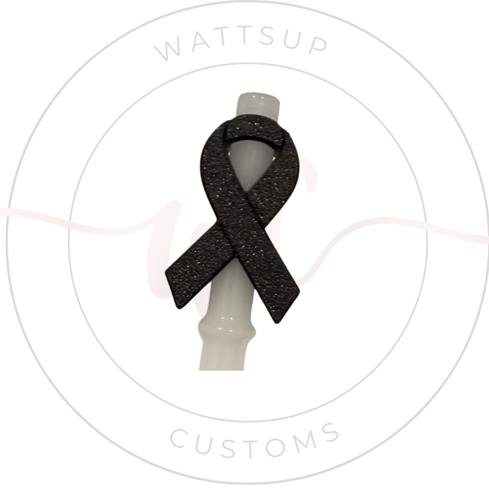 Awareness Straw Charm - Wattsupcustoms