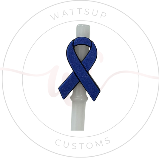 Awareness Straw Charm - Wattsupcustoms