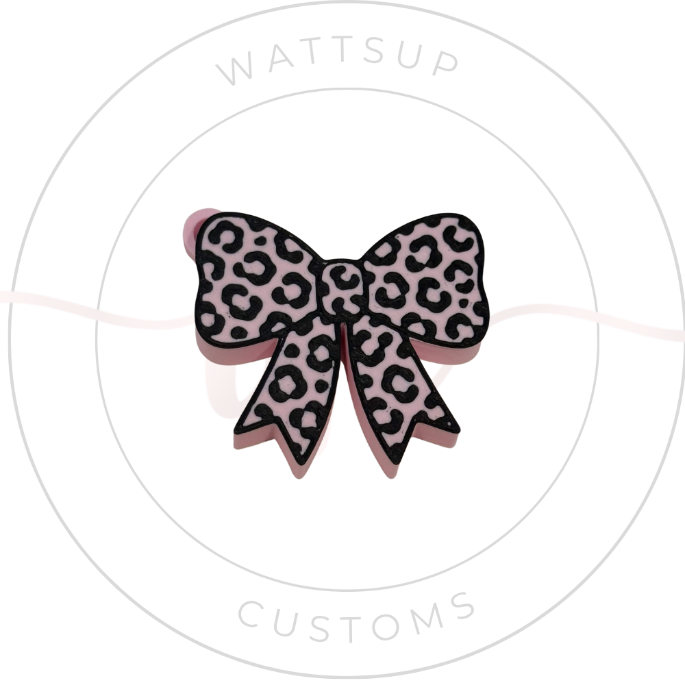 Pink Cheetah Bow Can Opener - Wattsupcustoms