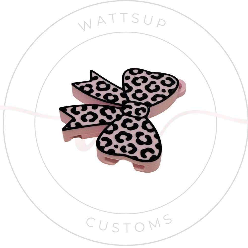 Pink Cheetah Bow Can Opener - Wattsupcustoms