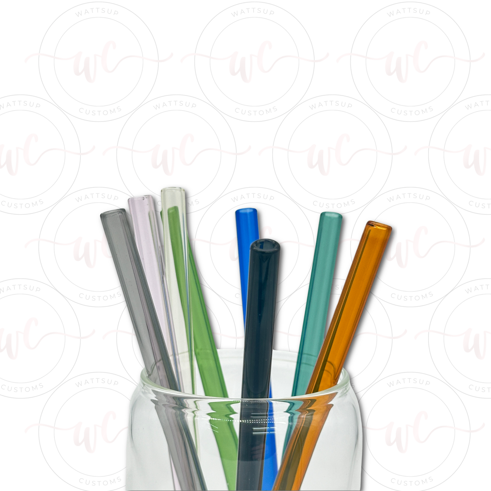 Colored Glass Straws - Wattsupcustoms