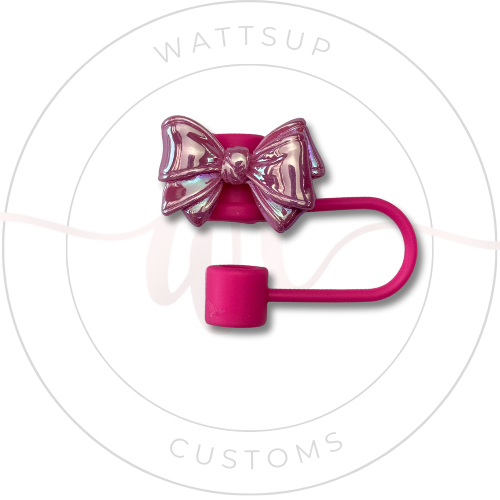 Bow Straw Toppers - Wattsupcustoms