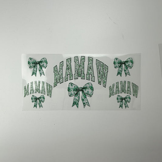 Green Bow Mamaw - Wattsupcustoms