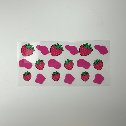 Strawberries and Cow Print - Wattsupcustoms