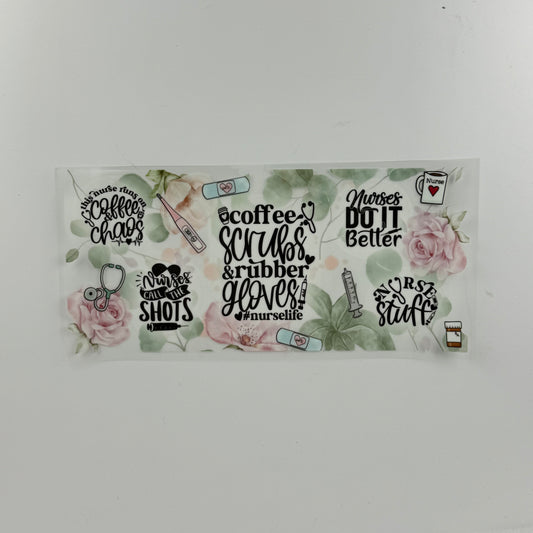 Coffee, Scrubs, and Rubber Gloves Quote - Wattsupcustoms