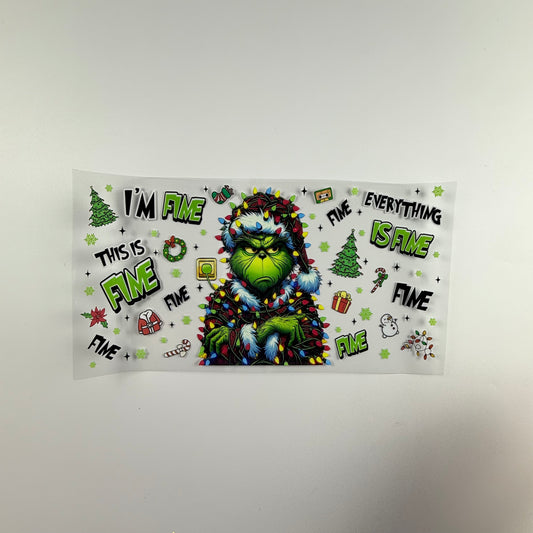 Christmas Grinch I'm Fine - Wattsupcustoms