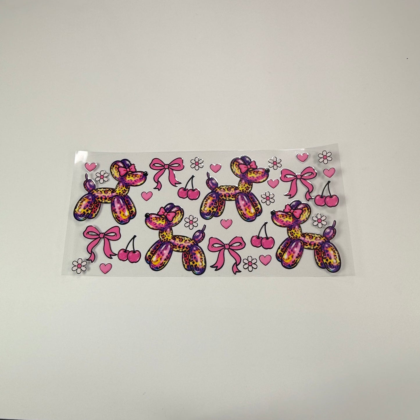 Pattern - Balloon Dog Pink & Purple - Wattsupcustoms