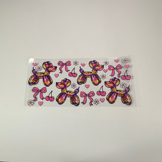 Pattern - Balloon Dog Pink & Purple - Wattsupcustoms