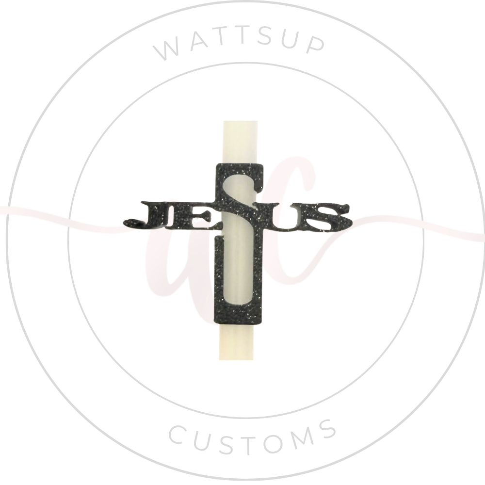 Cross Straw Charm