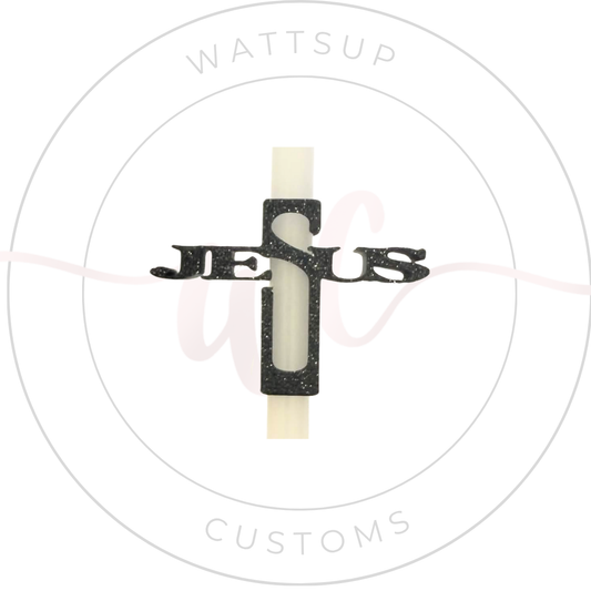 Cross Straw Charm - Wattsupcustoms