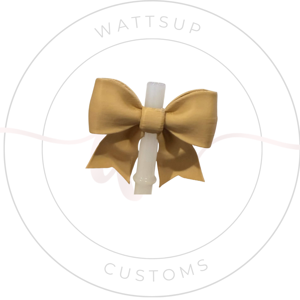 Bow Straw Charm - Wattsupcustoms