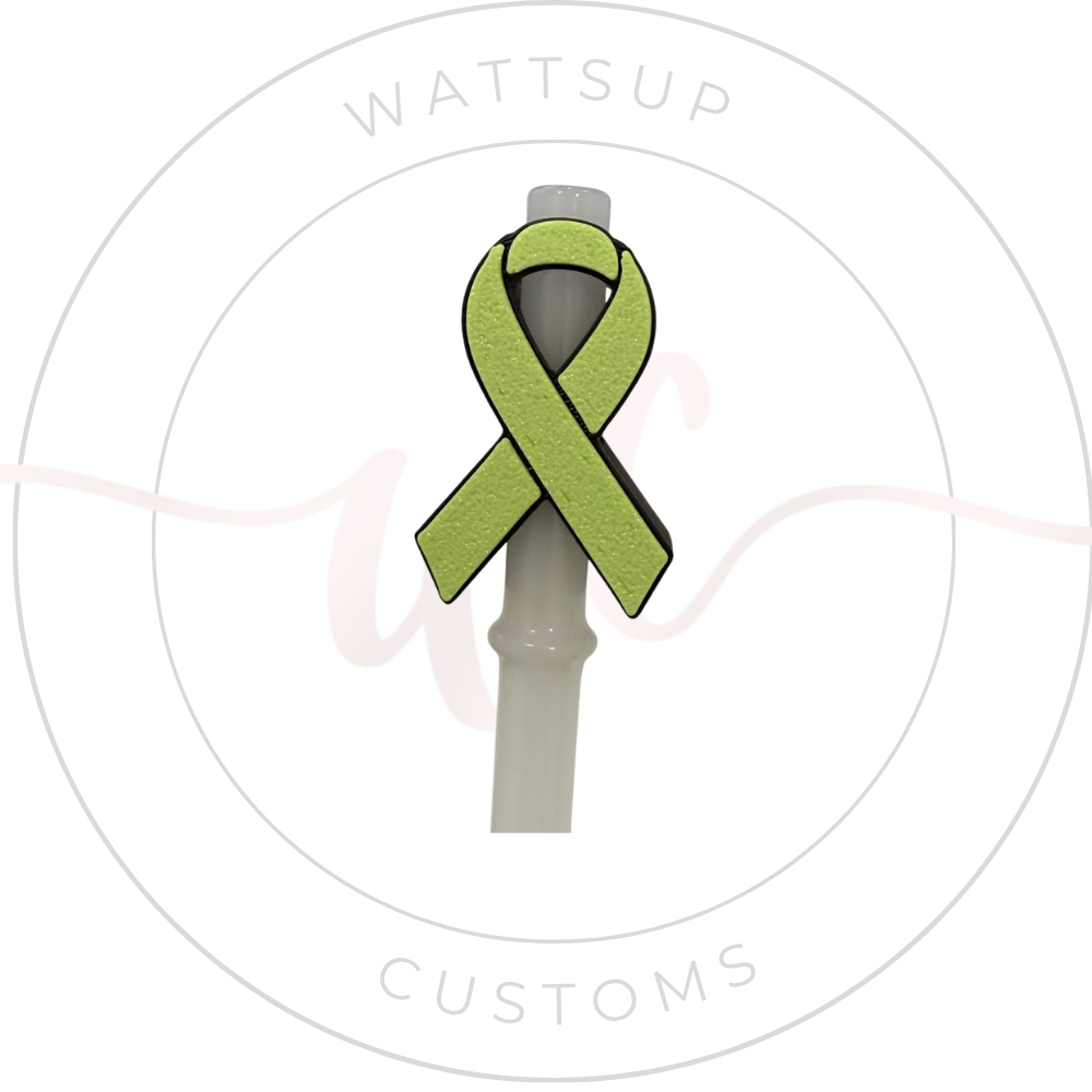 Awareness Straw Charm - Wattsupcustoms