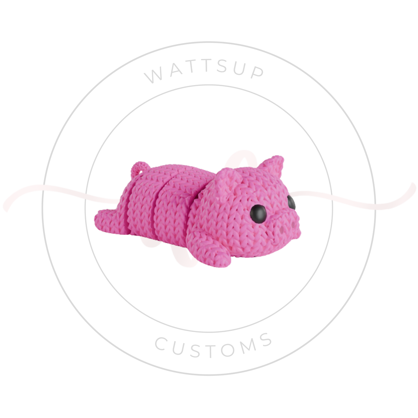 Articulated Knitted Animal Figures Or Keychains - Wattsupcustoms