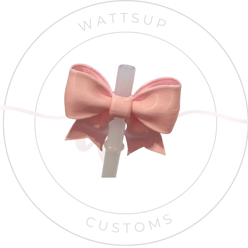 Bow Straw Charm - Wattsupcustoms