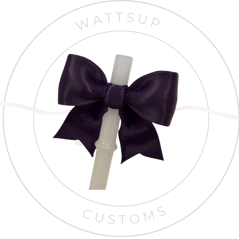 Bow Straw Charm - Wattsupcustoms