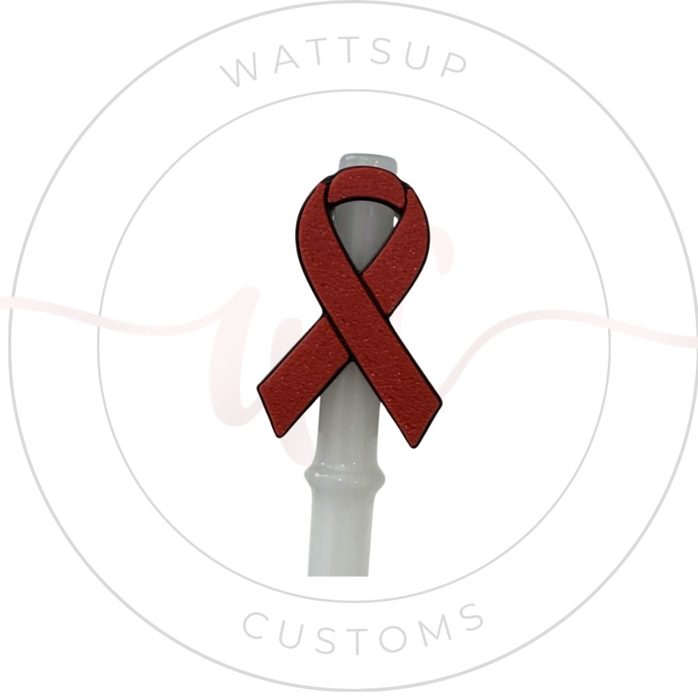 Awareness Straw Charms