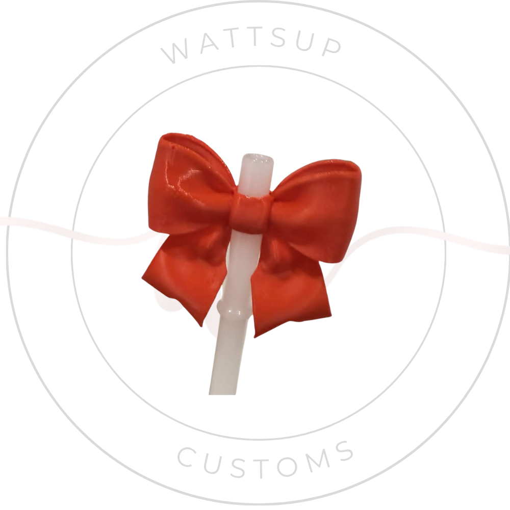 Bow Straw Charm - Wattsupcustoms