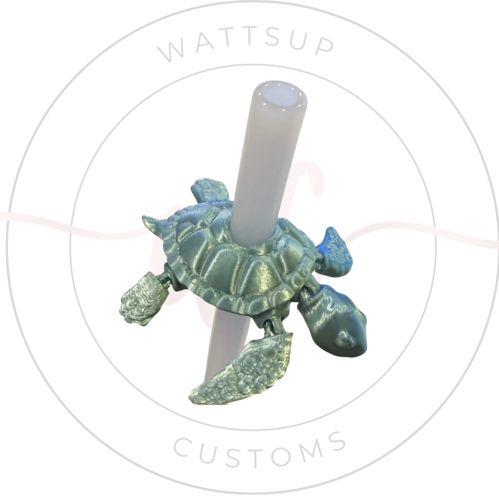 Sea Turtle Straw Charm