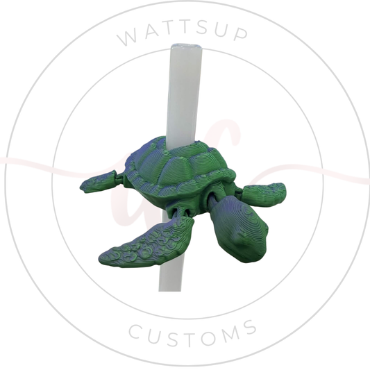 Sea Turtle Straw Charm - Wattsupcustoms