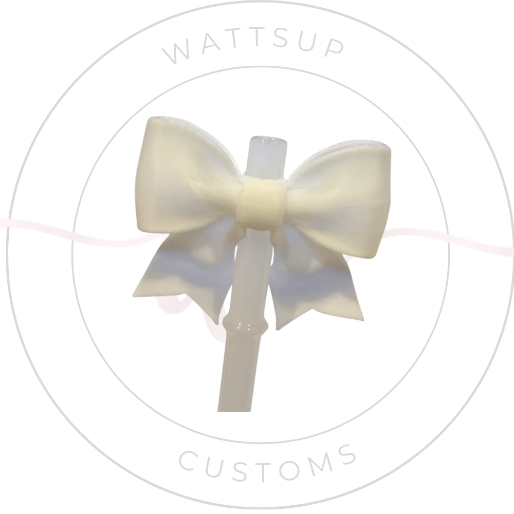 Bow Straw Charm - Wattsupcustoms