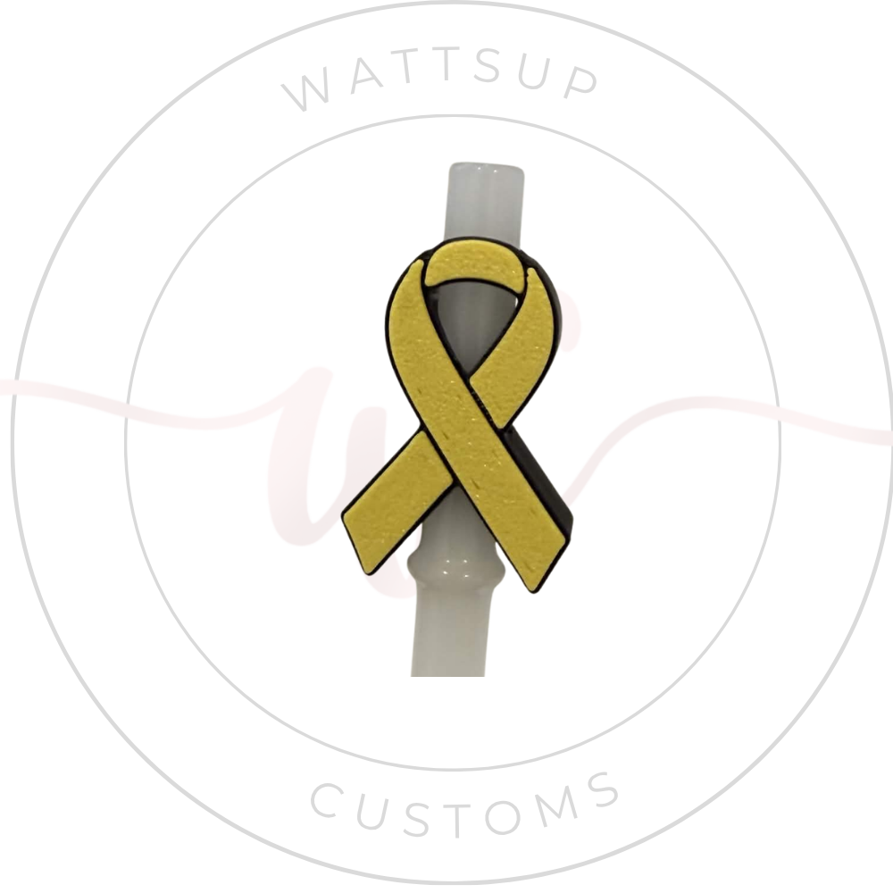 Awareness Straw Charm - Wattsupcustoms